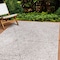World Rug Gallery Contemporary Geometric Weather Resistant Indoor/Outdoor Area Rug 5' x 7' Beige 4028BEIGE5X7 - alternate 1